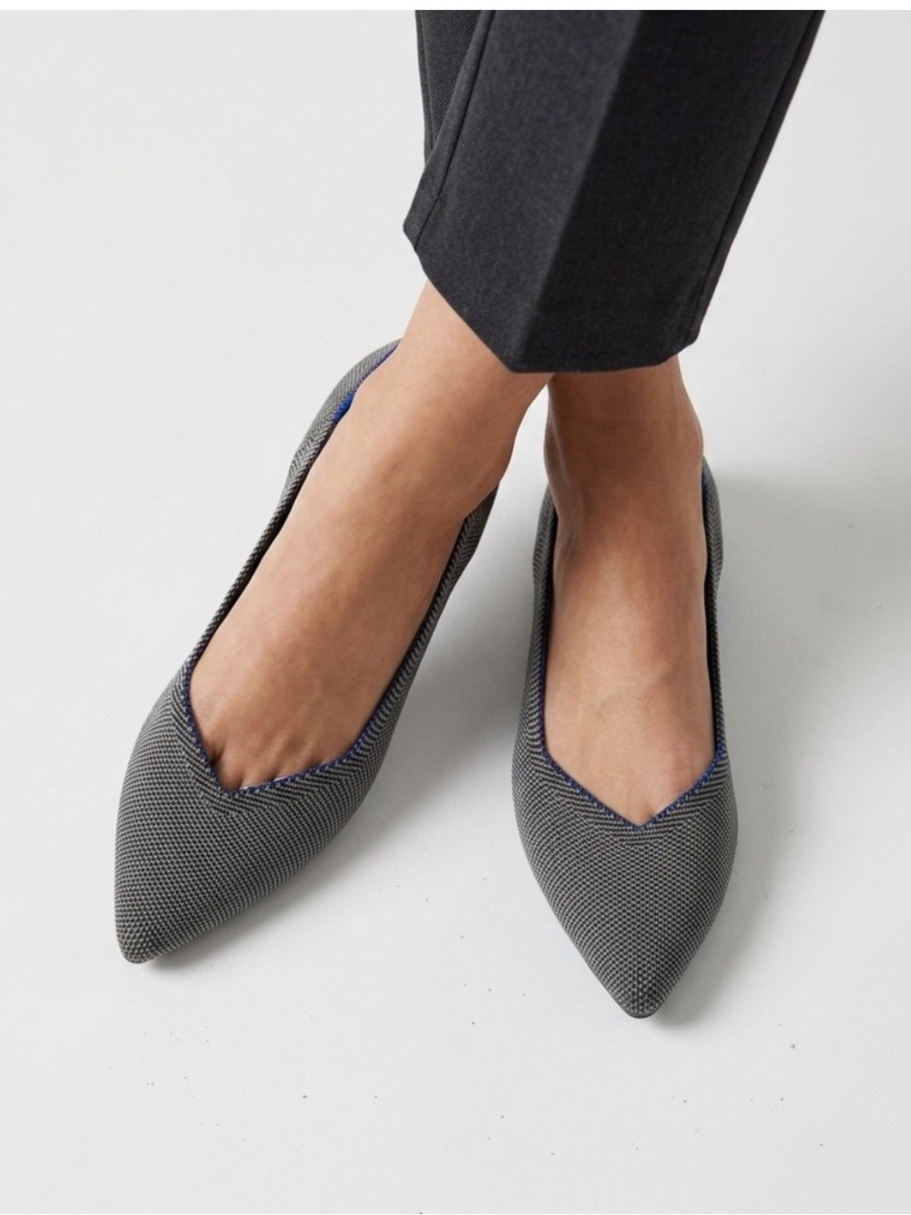 Rothy’s “The Point” Heather Gray - Women’s size 8